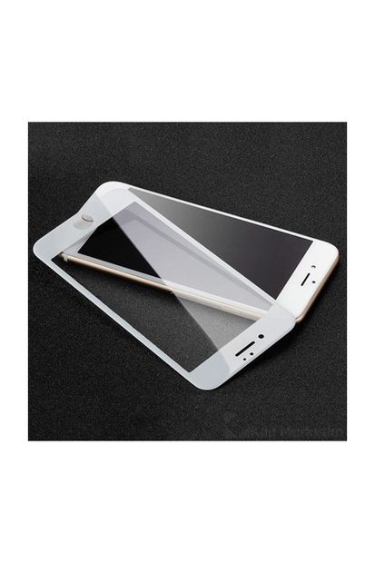 Telefon Aksesuarları Iphone 7 Plus Kavisli Tam Kaplayan Zengin Çarşım Ekran Koruyucu Film Beyaz - 3