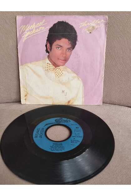 Plakperest Michael Jackson – Thriller - 1982 Fransa Basım 45 Lik
