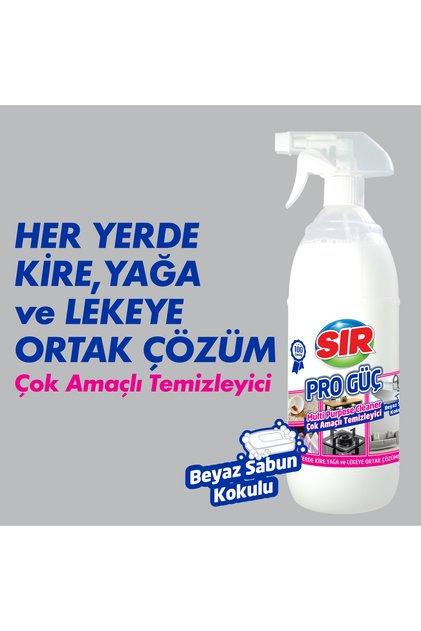 Pro Güç Çok Amaçlı Temizleyici Beyaz Sabun Kokulu 1000 ml