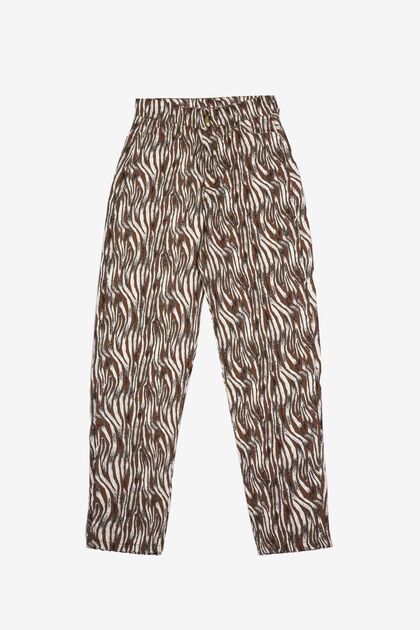 Patterned Tan Trousers More-105