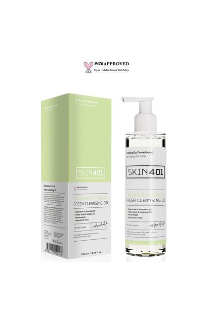 Kalendula Saf & Tazeleyici Cilt Temizleme Yağı 200 ml – Makyaj ve Güneş Kremi Arındırıcı, Çift Aşamalı Temizlik