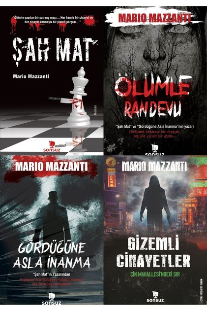 KORKU VE POLİSİYE ROMAN SETİ - MAZZANTI
