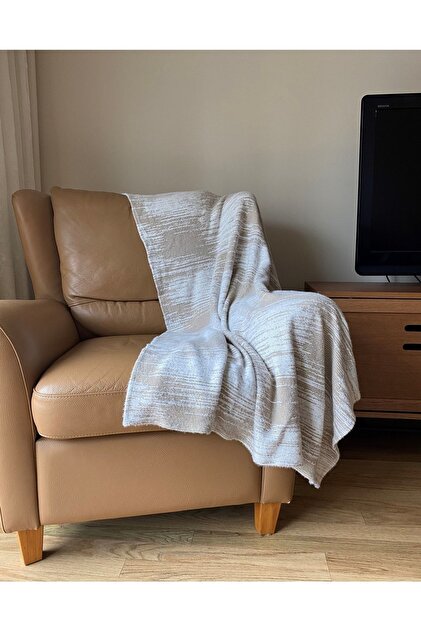 Sofa Throw Tv Battaniyesi & Koltuk Şalı Krem-bej 130x170