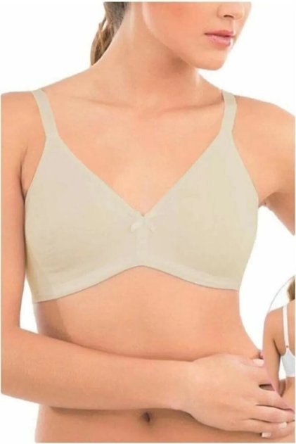 Nude Color Seamless Modal Combed Cotton Bra