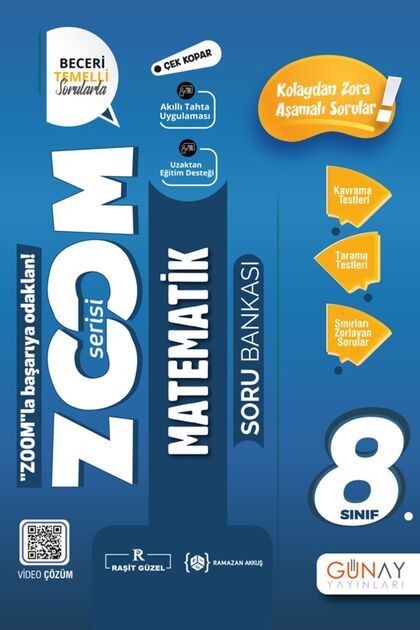 Günay Yayınları Güncel 8. Sınıf Matematik Zoom Etkin Konu