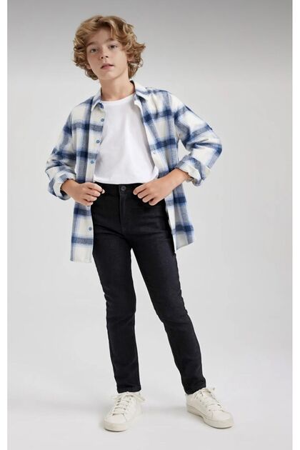 Black Boy Skinny Denim Trousers Jean