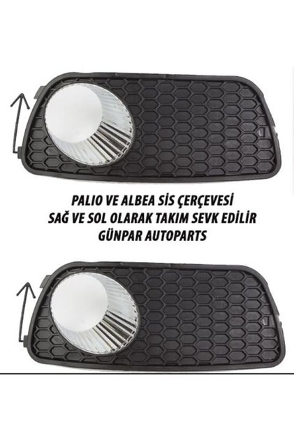Fiat Palio Albea Ön Sis Far Çerçevesi Sisli Tip Yuvalı Sağ Sol Tk