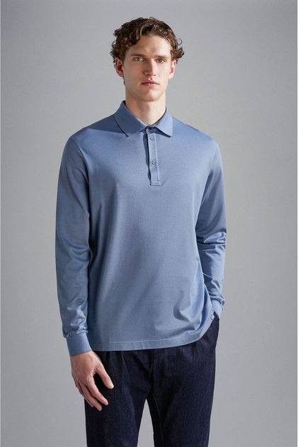 MEN'S KNITTED POLOSHIRT C.WCOTTON