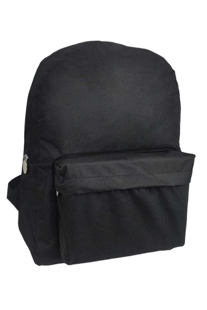 Ekonomik Günlük Outdoor Spor 2 Bölmeli Siyah Cepli Okul Sırt Çantası