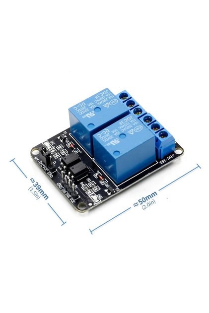 2 Kanal 12v Röle Modül -- Ac 250v 10a -- Optokuplör Izolasyon