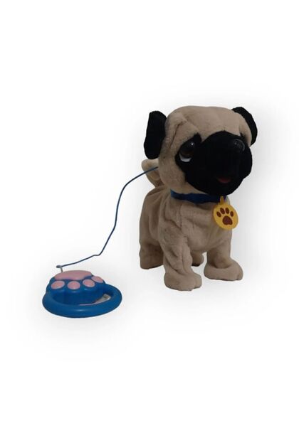 Happy Toys Tasmalı yürüyen dil çıkaran peluş kumandalı köpek