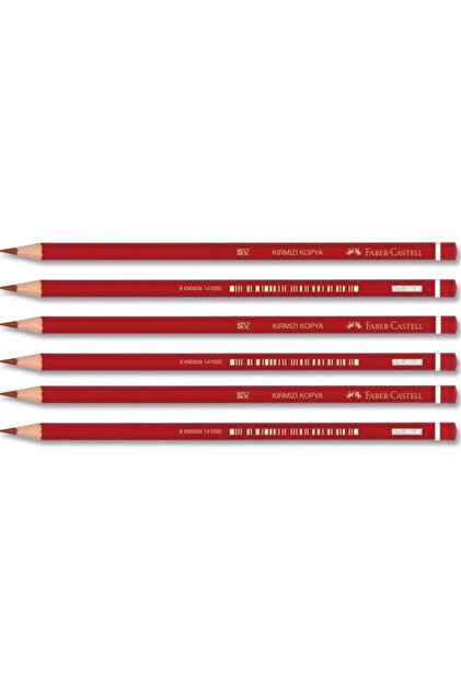 Faber Red Colored Pencil 1410 6 Pack (1131410000)