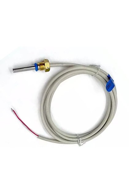 Pt1000 Sıcaklık Sensörü 0c/105c Çelik Isı Probu 1.5 Metre Ip68 Su Geçirmez Isıtıcı Fırın Kazan