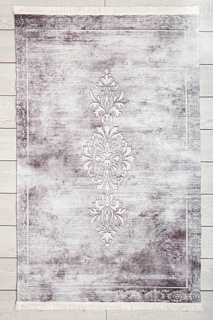 Purple Avangarde Carpet Washable Chenille Machine Carpet Fringed Non-Slip Base Living Room Carpet 7403