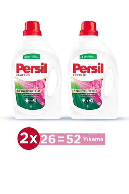 Jel Gülün Büyüsü Sıvı Çamaşır Deterjanı 52 Yıkama 2x 1690ml