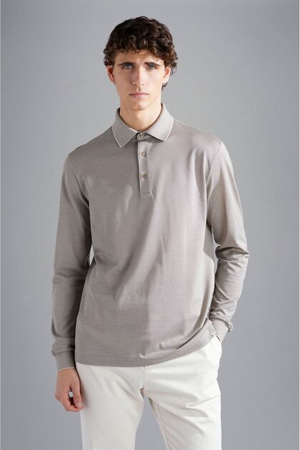 MEN'S KNITTED POLOSHIRT C.WCOTTON