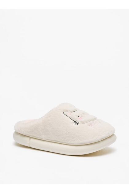 Cat Applique Bedroom Mules