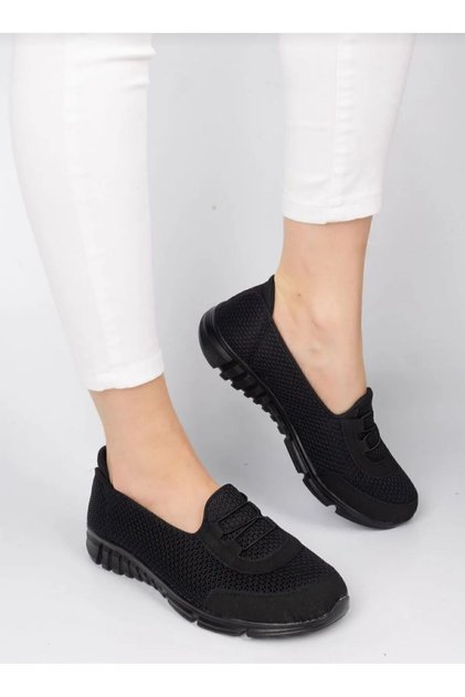 Women's Ultra Light Sole Soft Fusbetli Knitwear Ballerina Walking Shoes