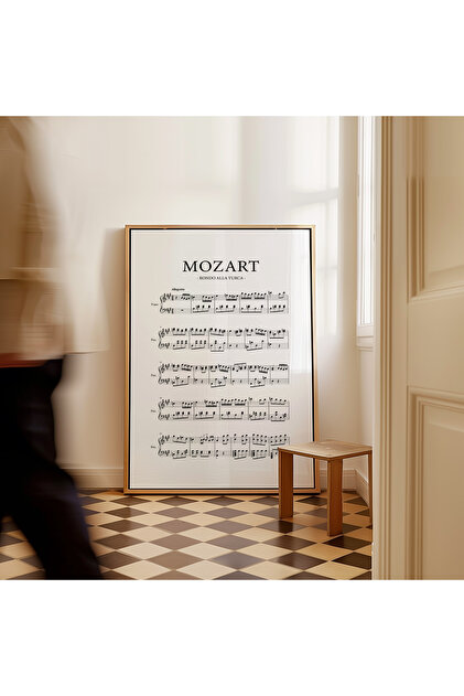 ARTHOUSECOLLECTIVE Mozart Poster - Türk Marşı - Nota Posteri