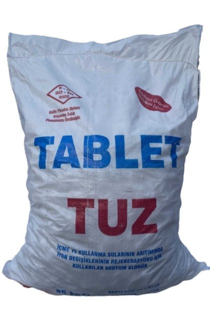 25 Kg Tablet Tuz Su Yumuşatma Ve Arıtma Cihazları İçin Tablet Tuz Sodyum Klorür