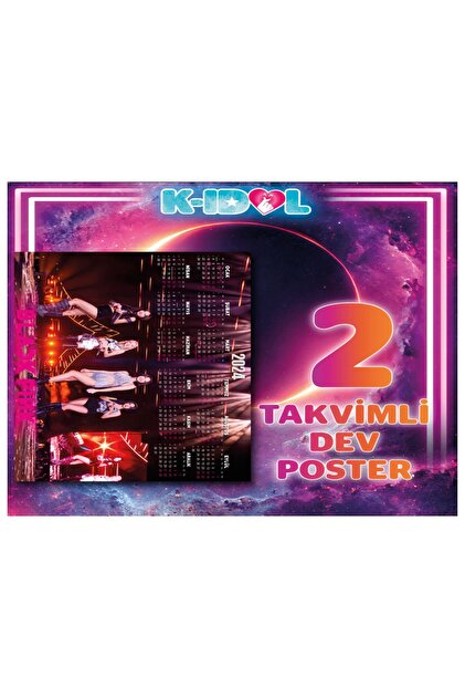 KİDOL Kıdol Blackpink - 2024.01 Takvim Poster Hediyeli - Fiyatı