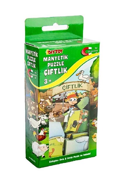 Genel Markalar Dıytoy Manyetik Puzzle Çiftlik 53 Parça Puzzle