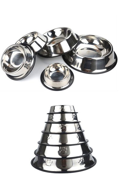 Paslanmaz Çelik Metal Mama Kabı 16 cm.