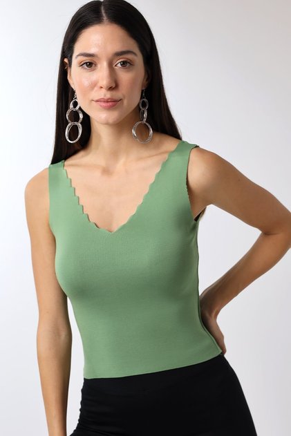Women's Ladder Collar Knitwear Blouse