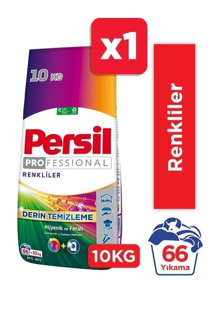 Color Derin Temizleme  Toz Çamaşır Deterjanı  Renkliler 10kg 66 Yıkama