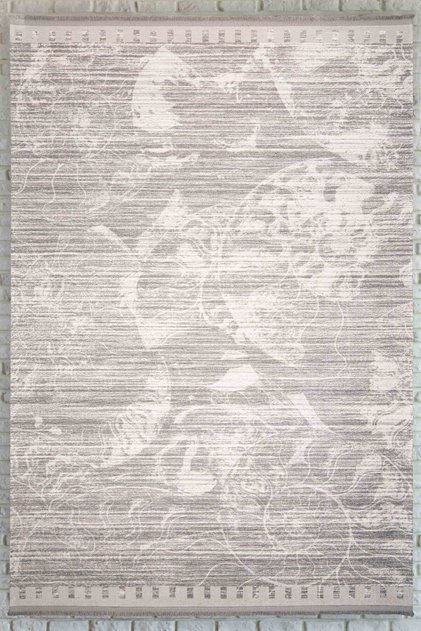 Antique Patterned Gray Carpet Washable Non-Slip Base Chenille Machine Bedroom Carpet 7204