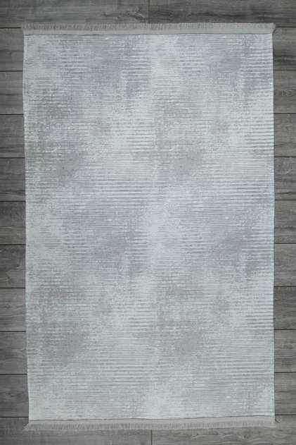 Plain Soft Patterned Gray Chenille Machine Carpet Runner Washable Hallway Carpet 8105