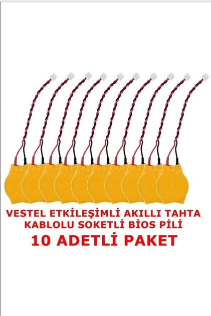 Vestel Faz-2 Akıllı Tahta Kablolu Soketli Bios Pili 10 Adet