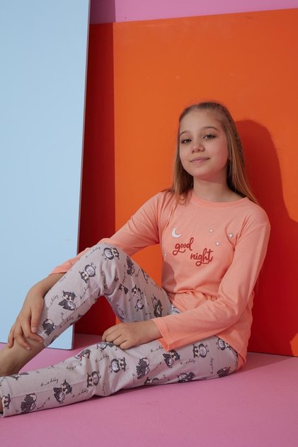 Combed Cotton Seasonal Long Sleeve Children's Pajama Set