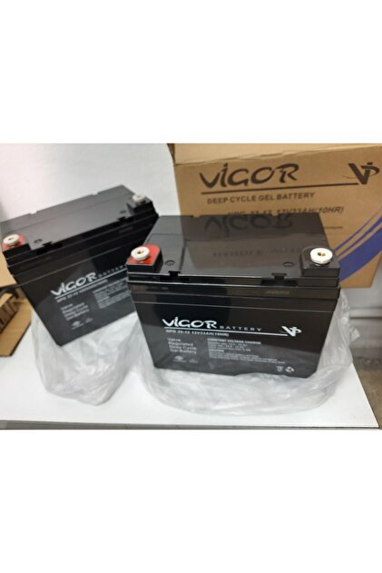 Vigor 2 adet 12v 33ah Amper Jel Deep Cycle Akü , Engelli Araç