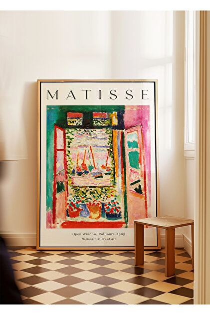 H. Matisse 抽象画 1951年 大判 ARTHOUSECOLLECTIVE Matisse Poster - Open Window, Collioure - Tablo