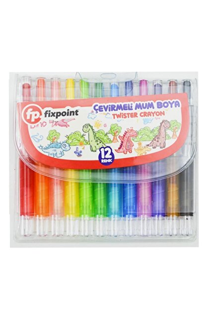 Çevirmeli Mum Boya 12 Renk (P-2144)
