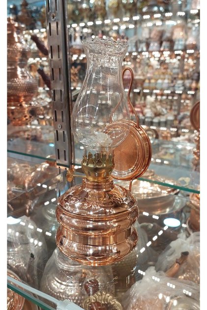 Bakır Gaz Lambası Küçük Boy