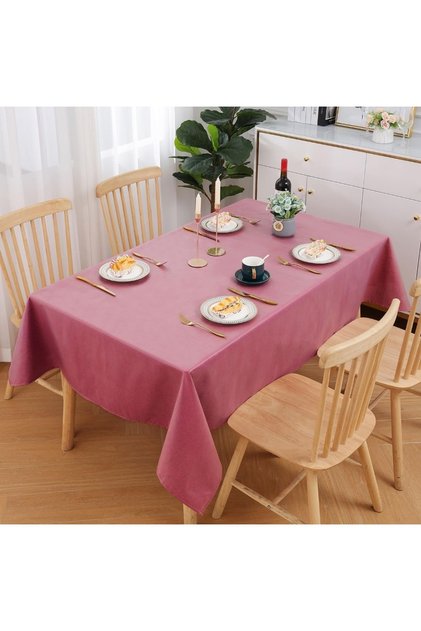 PINK THICK TABLE CLOTH