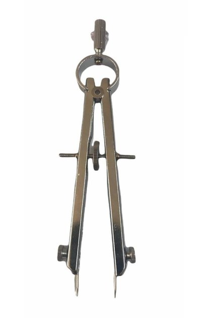 Metal Iğne Uçlu Pergel 11cm Deri El Aleti