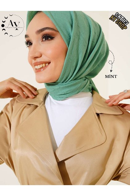 Hijab Women's Bamboo Crotch Mint Scarf