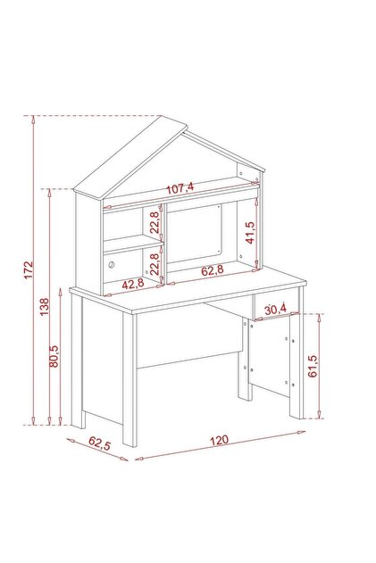 Meltem Smart Cozy Gri Çocuk Odası Çalışma Masası - Fiyatı, Yorumları