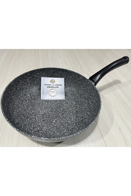 Ultra Granit Plus Wok Tava 28 cm Gri 3078