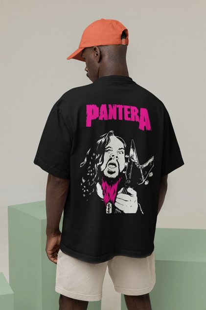 Design Pantera Music Band Printed Unisex Oversize Rock Metal T-Shirt