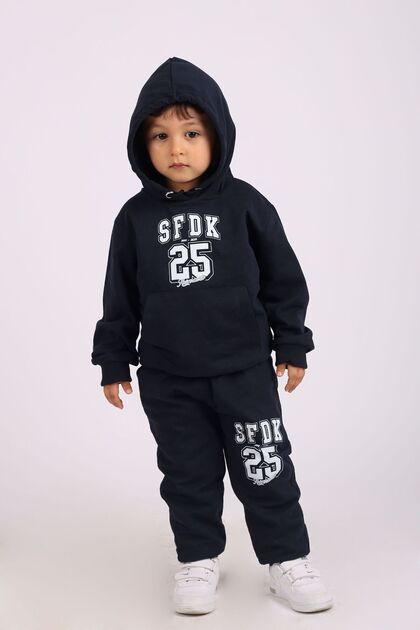 S.F.D.K 25 PRINTED HOODED, KANGAROO POCKET, BOY'S Tracksuit SET