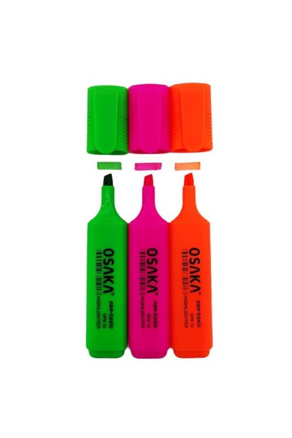 Neon Fosforlu Kalem 3'lü Set