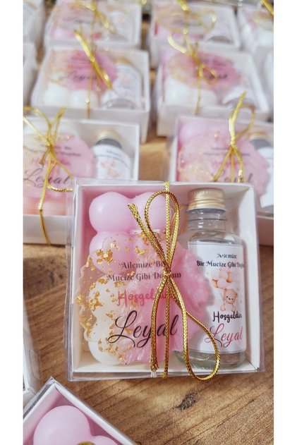 KIZ BEBEK KOLONYA MUM ANAHTARLIK SETİ DOĞUM GÜNÜ MEVLÜT BAYBYSHOWER HEDİYELİK 50 Adet