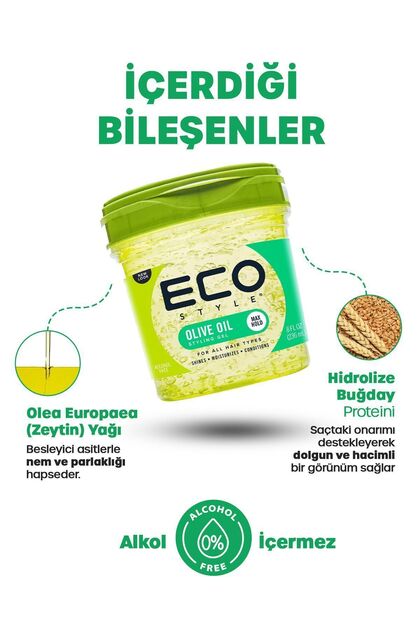 ECO Style Zeytinyağı Besleyici Saç Şekillendirici Maximum Tutuş