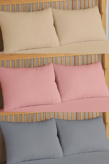 6 Pieces 3 Different Colors Zippered Liquid Proof Pillow Cover Pillow Protector