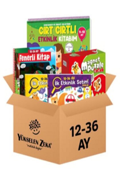 yükselen zeka 12-36 Ay Temel Setler Kolisi - 12-36 Ay Etkinlik
