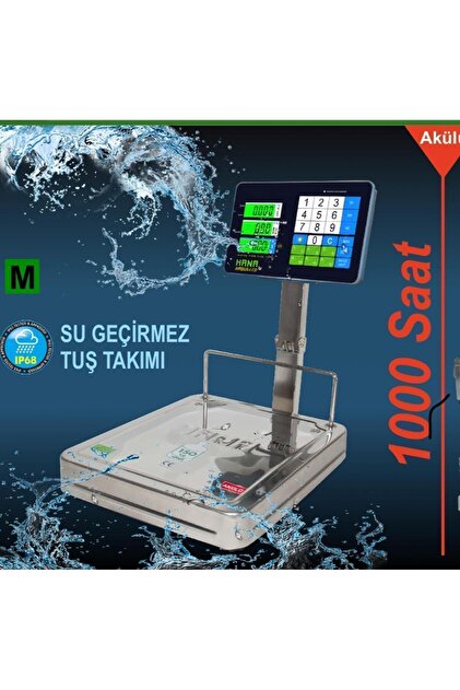 Hana Aırbus-lcd Fiyat Hesaplamalı 150 Kg Terazi Hana Su Geçirmez